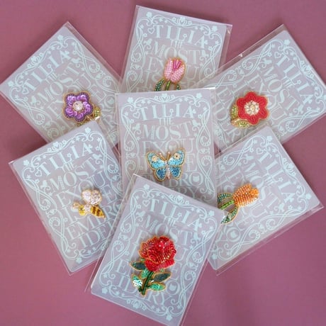 刺繍ステッカー【フラワー】