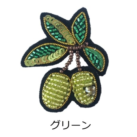 オリーブのピンブローチ