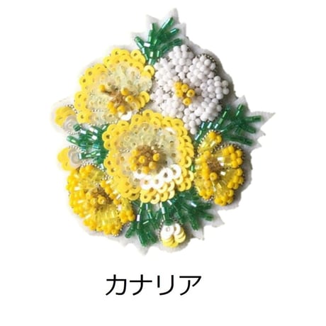 フローラルブーケブローチ