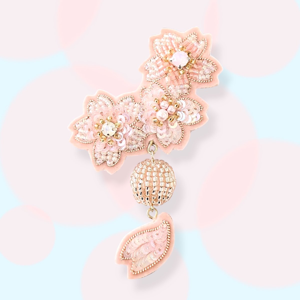 Y*y様 桜の花びらデザイン ブローチ Y*y様 桜の花びらデザイン ブローチ 花びらが揺れる桜ブローチ | tilia