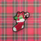 クリスマスソックスのブローチ