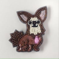 かんたんビーズ刺繍キット　チワワのブローチ