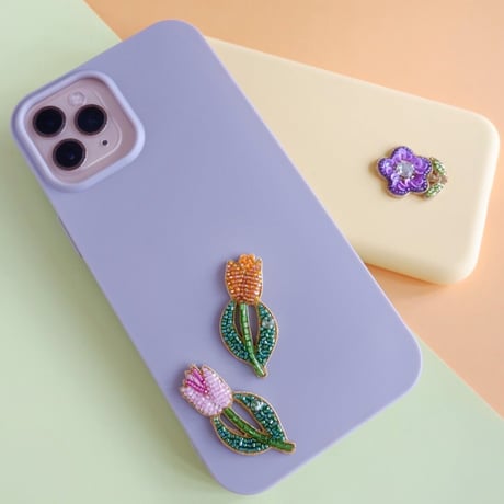 刺繍ステッカー【フラワー】