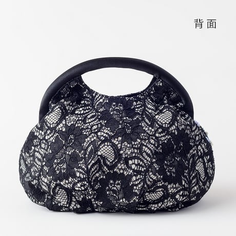 【ビーズ刺繍キット】レースフラワーのバルーンバッグ ※解説動画付き