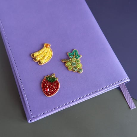 刺繍ステッカー【フルーツ】