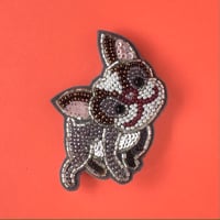 かんたんビーズ刺繍キット　ボストンテリアのブローチ