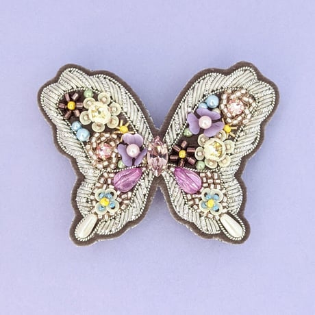 チャコ❣️即日発送1  ミステリーサファイアバタフライ特大ブローチ スワボダ・小鳥と卵とターコイズのヴィンテージブローチ｜Daisy