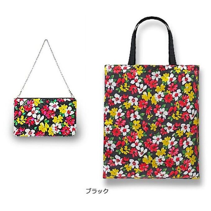 花柄ビーズ刺繍ポーチ エコバッグ付 | tilia 花柄ビーズ刺繍ポーチ エコバッグ付 | tilia