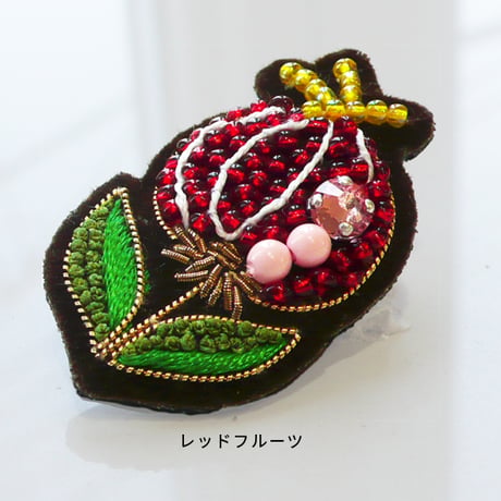 POPフラワーブローチ