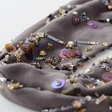 【ビーズ刺繍キット】パラレルラインのドレープリングストール