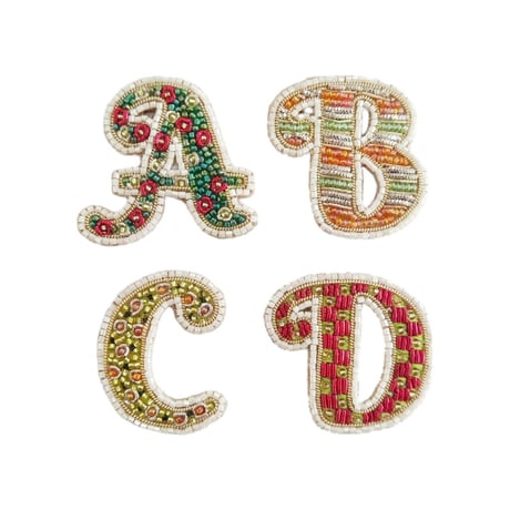 刺繍ステッカー マルチ【A～M】