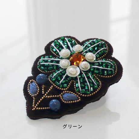 POPフラワーブローチ