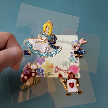 刺繍ステッカー【不思議の国のアリス】