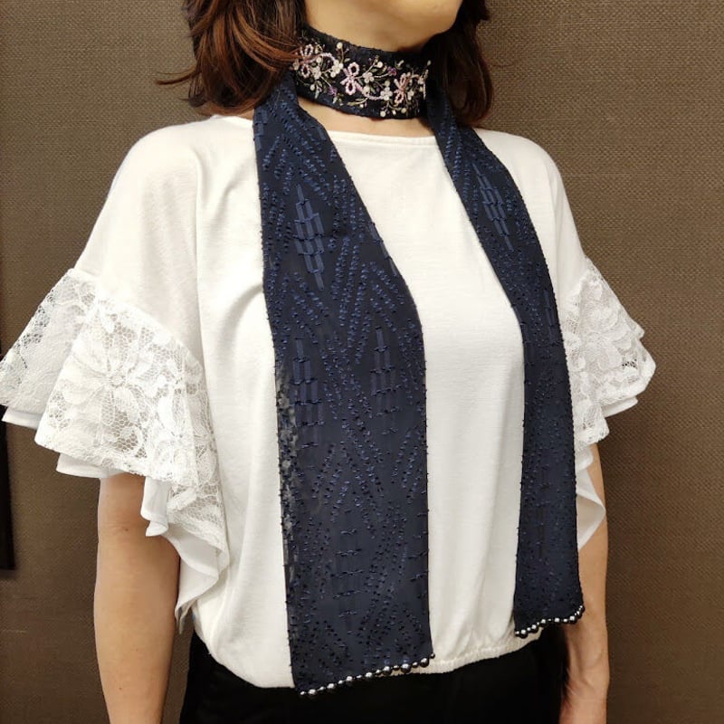 チョーカーリボン リボンフラワー | tilia