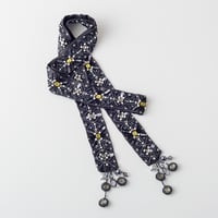 【ビーズ刺繍キット】ビジューとパールの幾何学柄ラリエット