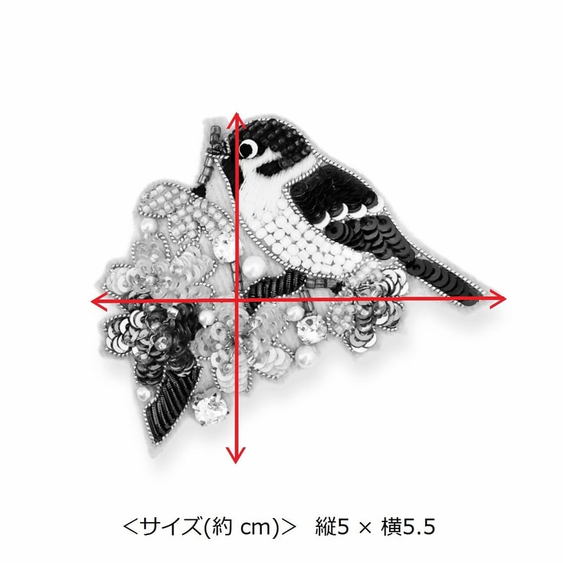 スズメと桜の刺繍作品 スズメと桜の刺繍作品 鶴と桜の手刺繍図案、鶴鳥図案、日本刺繍、
