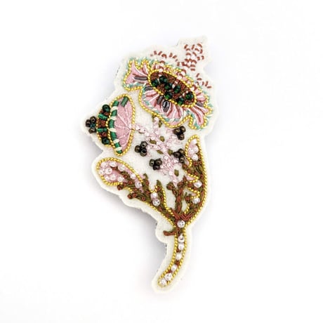 【KLAUS HAAPANIEMI × KEIJI TAGAWA】Pink Flowerブローチ