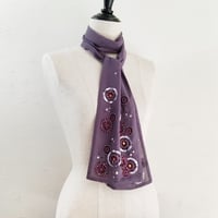 フラワードット刺繍のストール