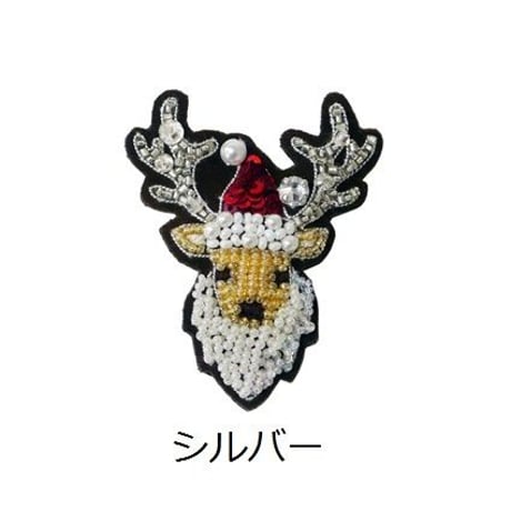 トナカイサンタのブローチ
