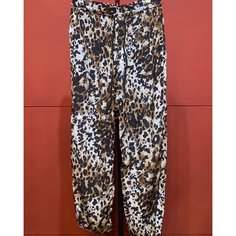 ADULT by YUJISUGENO/Leopard pattern Saruel Easy Wide Pants