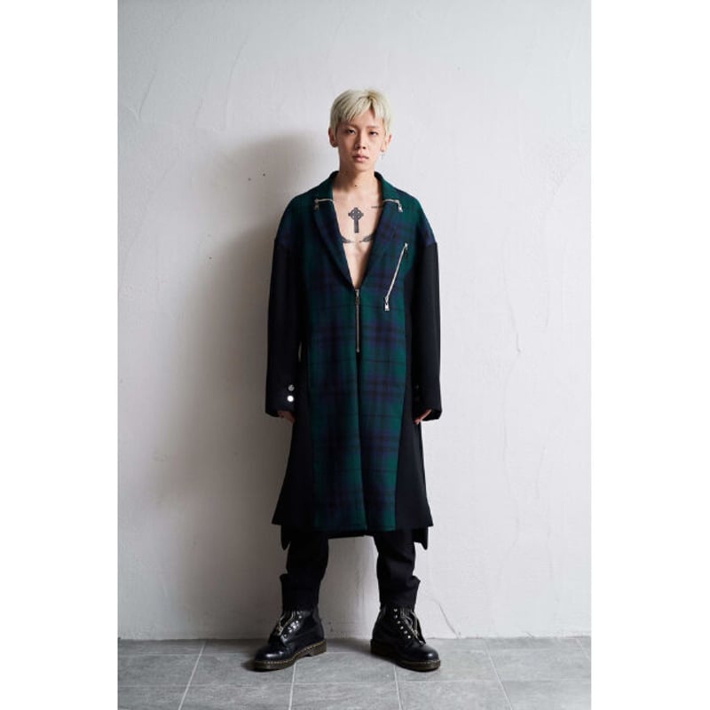 ACUOD by CHANU/Tartan Long Coat | disruptive-Na ACUOD by CHANU/Tartan Long Coat | disruptive-Na