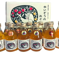 数量限定【かいどうのめぐみ  小瓶】国光ふじ王林3種セット 12本入 180ml／100%ストレートリンゴジュース
