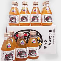 【かいどうのめぐみ 小瓶】ふじ 12本入 180ml／100%ストレートリンゴジュース