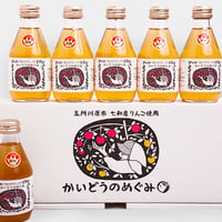 【かいどうのめぐみ  小瓶】王林 6本入 180ml／100%ストレートリンゴジュース