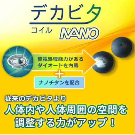 デカビタコイルナノ 2個入（カムナセラミックシールスクエア2枚付）