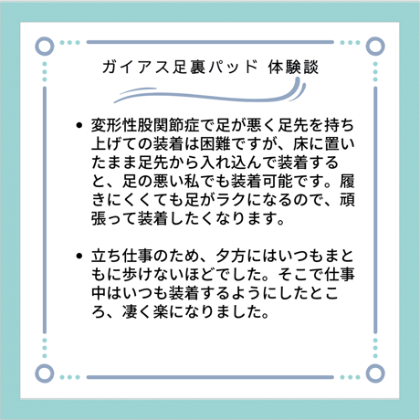 ブラックアイ ガイアス足裏パッド（2個入）