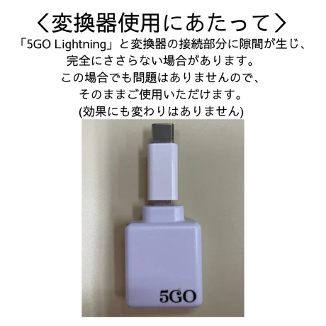 Lightning TypeC変換（5GO Lightning用）