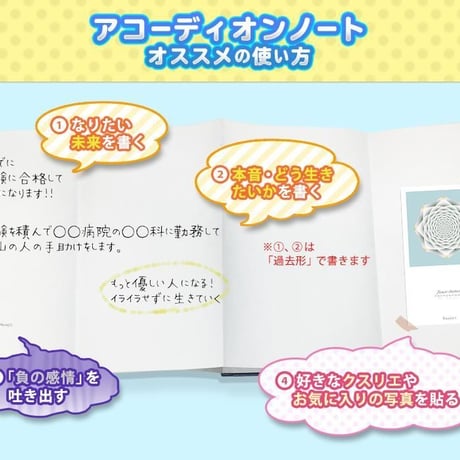 クスリエアコーディオンノート（御朱印帳） パープル