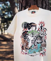 LOGAN WALKER / DUDE INN 　"LADY WITH A  FAN" T-SHIRTS