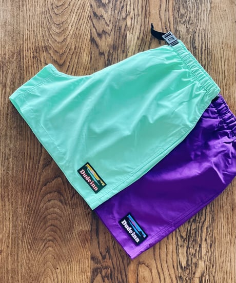 DUDE INN　"MOUNTAIN LOGO" BAGGY SHORTS