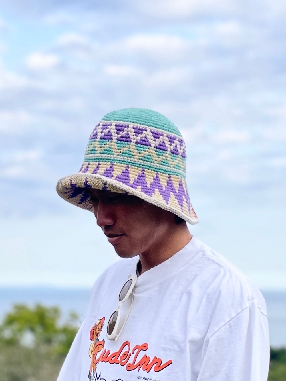 HAVE A GRATEFUL DAY / DUDE INN CROCHET HAT |