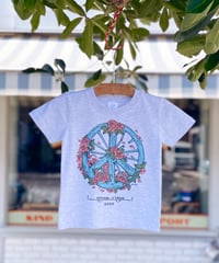 YUSUKE KOMORI / DUDE INN 　"PEACE WHEEL" KIDS T-SHIRTS
