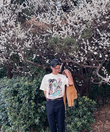 LOGAN WALKER / DUDE INN 　"LADY WITH A  FAN" T-SHIRTS