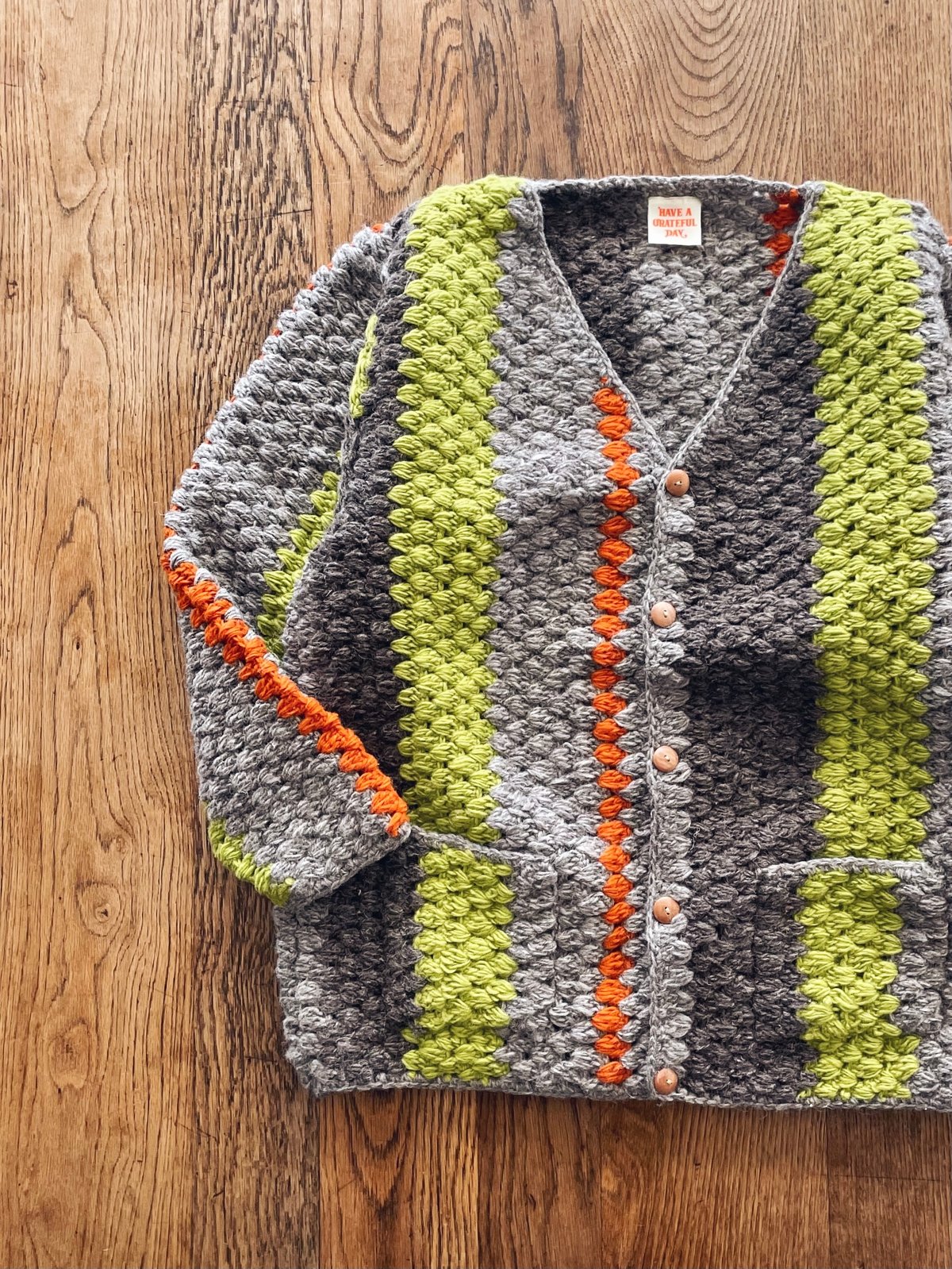 HAVE A GRATEFUL DAY KNIT CARDIGAN HAVE A GRATEFUL DAY KNIT CARDIGAN