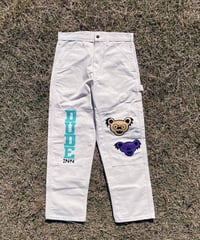 DUDE INN / PUMPKIN SEED CHAINSTITCH　DOUBLE KNEE PAINTER PANTS 《NATURAL》