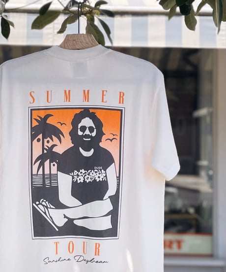 YUSUKE KOMORI / DUDE INN 　"SUMMER TOUR" T-SHIRT《IVORY》