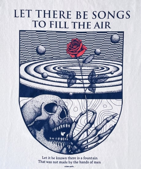 CETANA WORKS　"RIPPLE" T-SHIRT