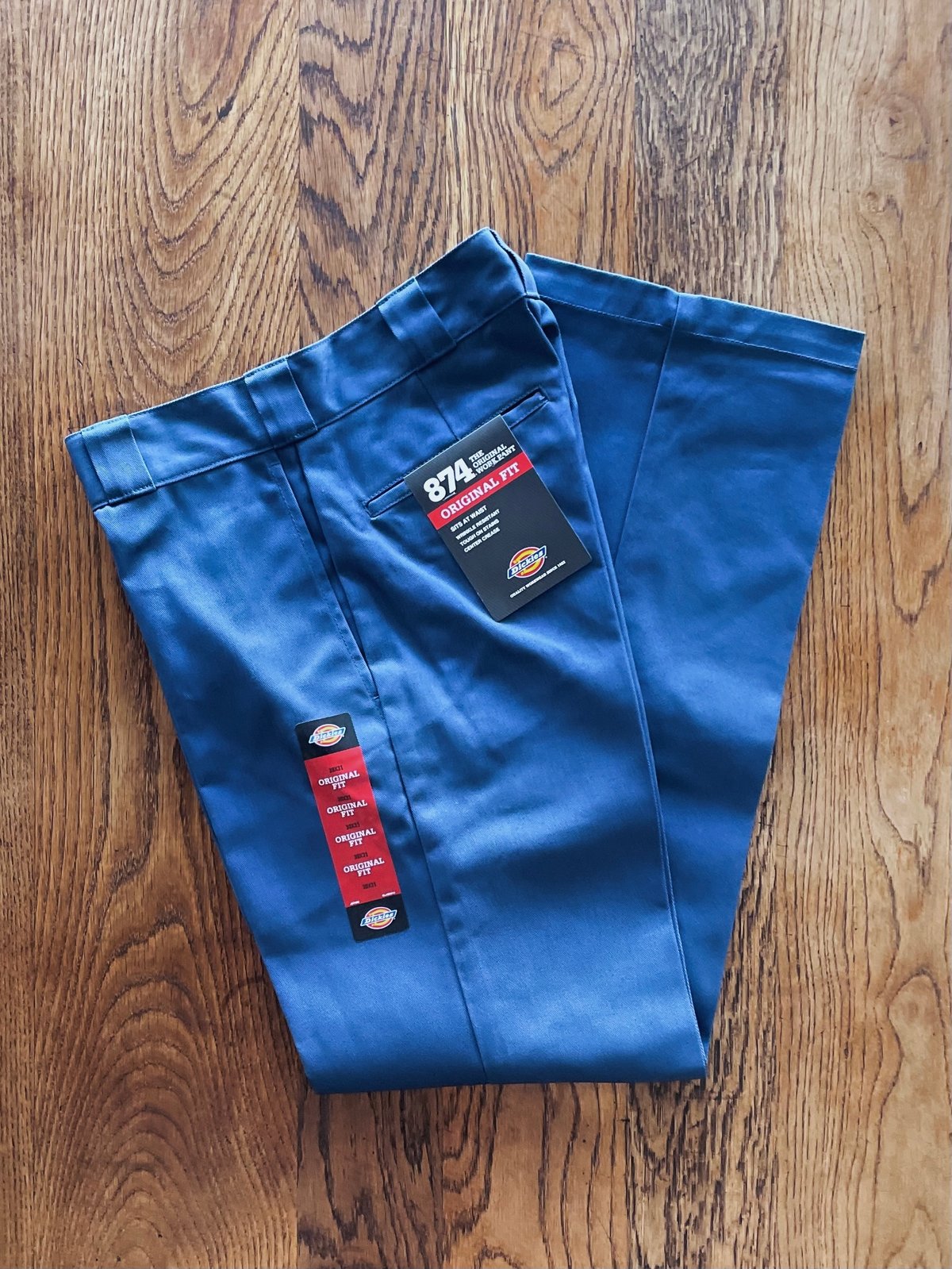 【34インチ】Dickies×バナナマン コットンワークパンツ ブルー 未使用品】バナナマン×ディッキーズ コットンワークパンツ DBLU