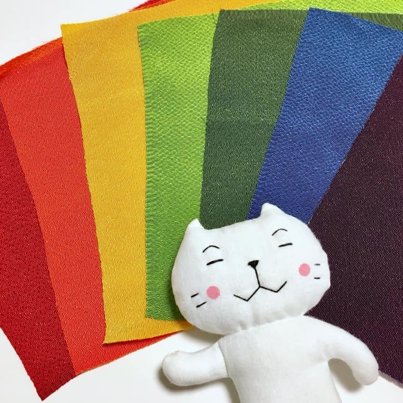 ぬいぐるみ用 風呂敷 （虹色） | 猫満福庵 売店