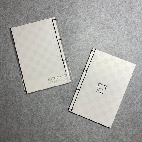 和綴ノート 市松 白