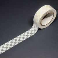 Washi-naryオリジナル マスキングテープ 市松 白
