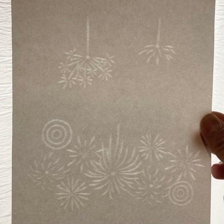 懐紙  花火