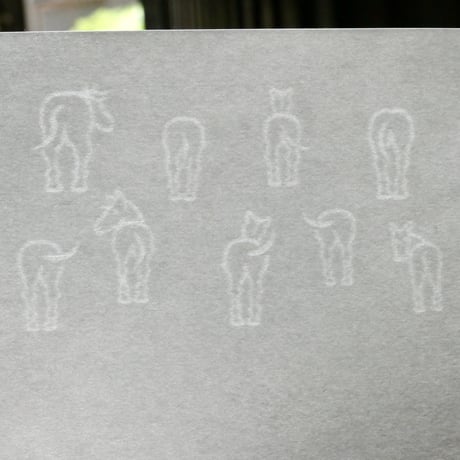 干支懐紙   午（女性用サイズ）2026年　令和8年