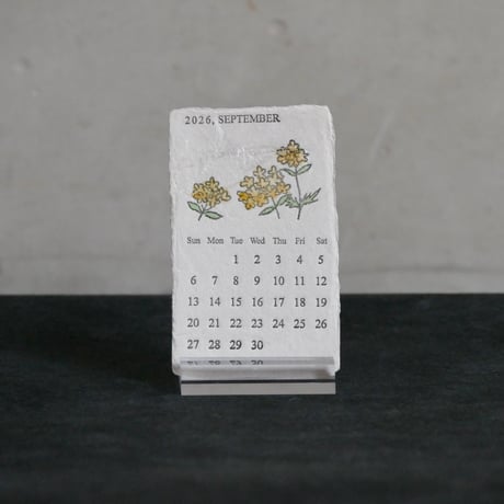 活版印刷 美濃和紙カレンダー 2026　watercolor【数量限定】