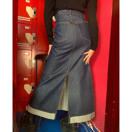 デニムロングスカート