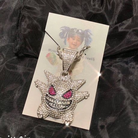 ゲンガー 18K 750ネックレス ゲンガー ネックレス K18ホワイトゴールド ポケットモンスター|U